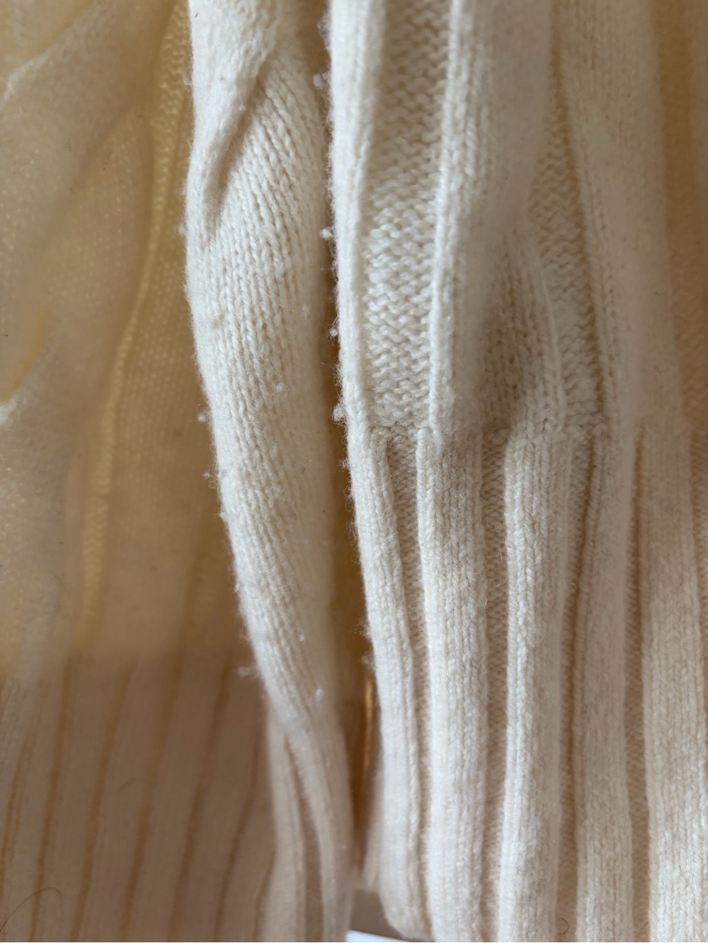 Banana Republic Cable Knit wool Crewneck Sweaters - Tan & Cream - Picture 11 of 14